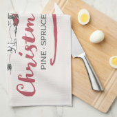 Peanuts | Boerderij Verse kerstbomen Theedoek (Quarter Fold)