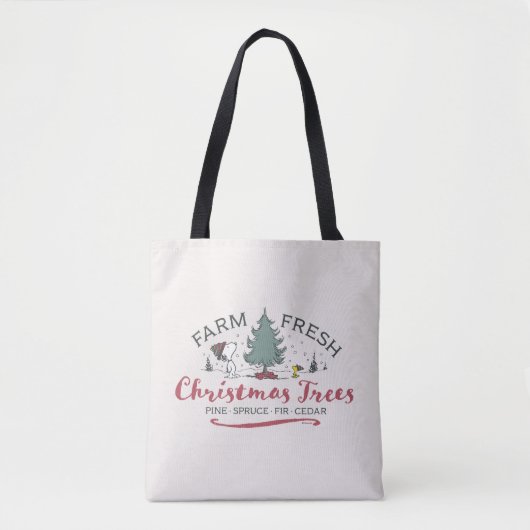 Peanuts | Boerderij Verse kerstbomen Tote Bag (Voorkant)