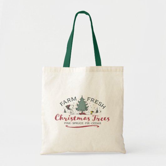 Peanuts | Boerderij Verse kerstbomen Tote Bag (Voorkant)