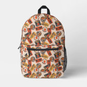 Peanuts |  Button Happy Halloween Pattern Bedrukte Rugzak (Voorkant)