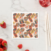 Peanuts | Button Happy Halloween Pattern Servet (Insitu)