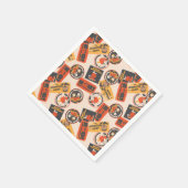 Peanuts | Button Happy Halloween Pattern Servet (Hoek)