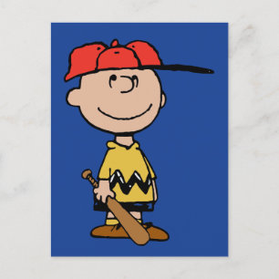 Peanuts   Charlie Brown Baseball Smile Briefkaart
