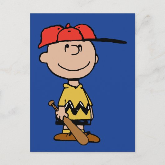 Peanuts | Charlie Brown Baseball Smile Briefkaart (Voorkant)