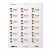 Peanuts | Charlie Brown Baseball Smile Etiket (Full Sheet)