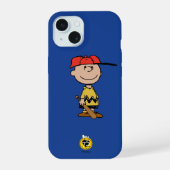 Peanuts | Charlie Brown Baseball Smile iPhone 15 Case (Achterkant)