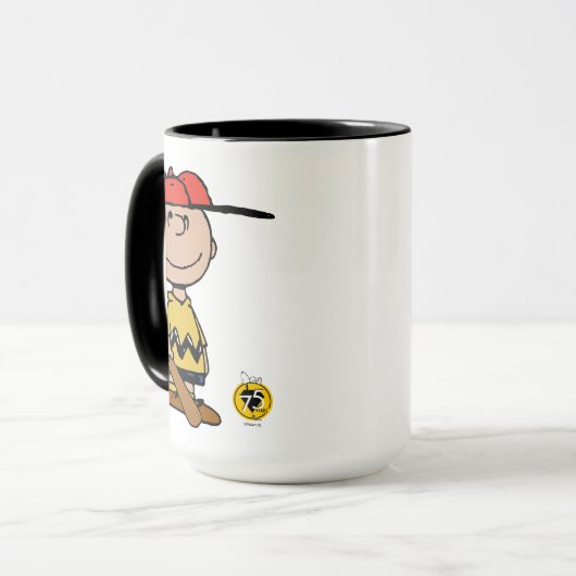 Peanuts | Charlie Brown Baseball Smile Mok (Voorkant links)