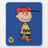 Peanuts | Charlie Brown Baseball Smile Muismat (Voorkant)