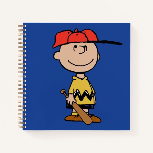 Peanuts | Charlie Brown Baseball Smile Notitieboek (Voorkant)