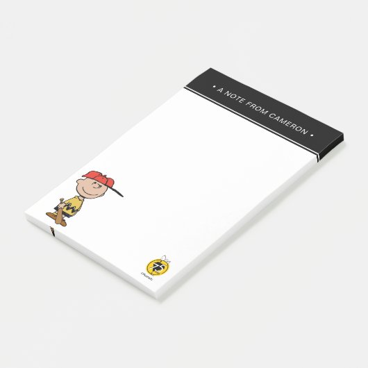 Peanuts | Charlie Brown Baseball Smile Post-it® Notes (Schuin)