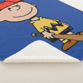 Peanuts | Charlie Brown Baseball Smile Sherpa Deken (3/4)