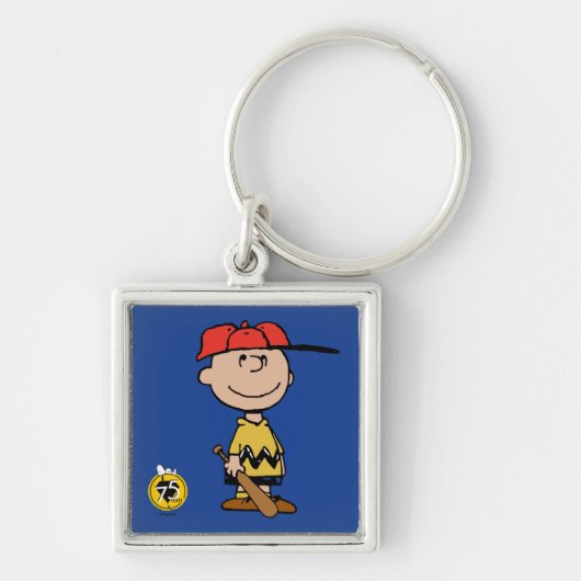 Peanuts | Charlie Brown Baseball Smile Sleutelhanger (Voorkant)