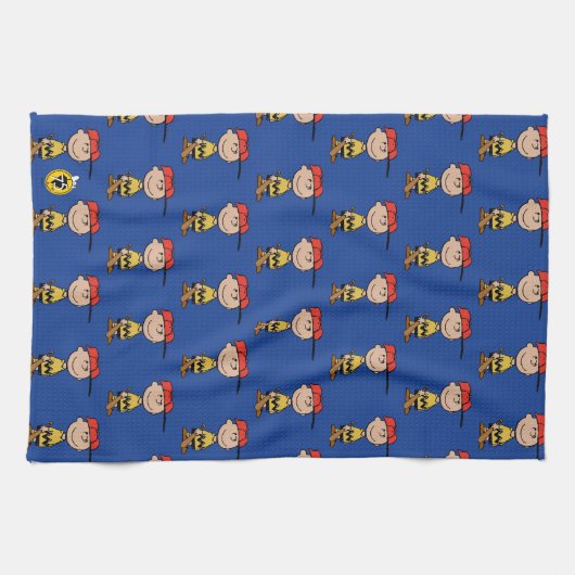 Peanuts | Charlie Brown Baseball Smile Theedoek (Horizontaal)