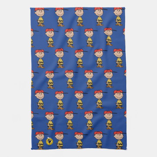 Peanuts | Charlie Brown Baseball Smile Theedoek (Verticaal)