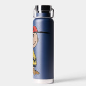 Peanuts | Charlie Brown Baseball Smile Waterfles (Achterkant)