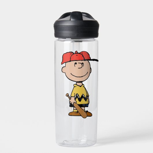 Peanuts | Charlie Brown Baseball Smile Waterfles (Voorkant)