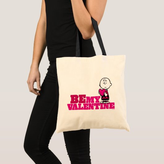 Peanuts | Charlie Brown Be My Valentine Tote Bag (Voorkant (product))