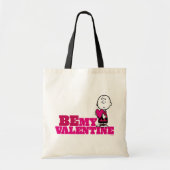 Peanuts | Charlie Brown Be My Valentine Tote Bag (Voorkant)