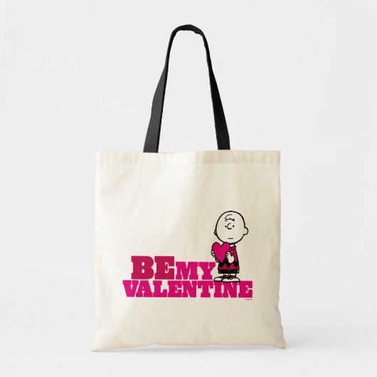 Peanuts | Charlie Brown Be My Valentine Tote Bag (Voorkant)