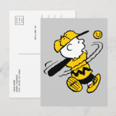 Peanuts | Charlie Brown bij Bat Briefkaart (Voorkant / Achterkant)
