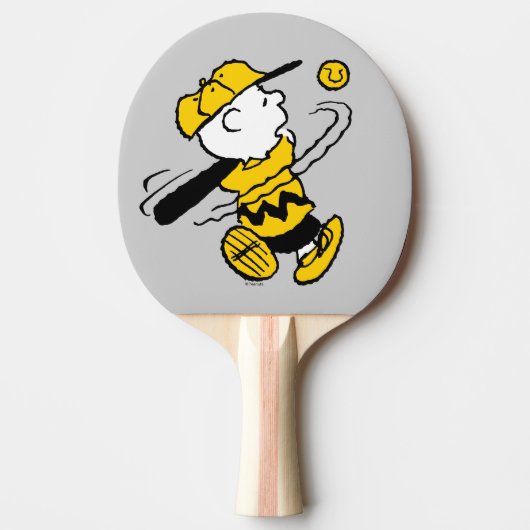 Peanuts | Charlie Brown bij Bat Tafeltennisbatje (Voorkant)