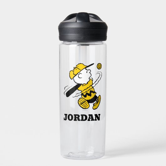 Peanuts | Charlie Brown bij Bat Waterfles (Voorkant)