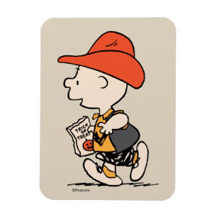 Peanuts Charlie Brown Cowboy Halloween Magneet