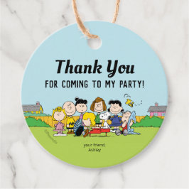 Peanuts | Charlie Brown en Gang Birthday Bedankjes Labels