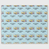 Peanuts | Charlie Brown en Gang Birthday Cadeaupapier (Vlak)