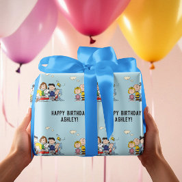 Peanuts | Charlie Brown en Gang Birthday Cadeaupapier