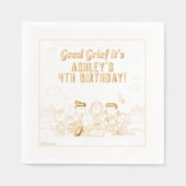 Peanuts | Charlie Brown en Gang Birthday Folie Servetten (Voorkant)
