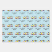 Peanuts | Charlie Brown en Gang Birthday Inpakpapier Vel (Voorkant)