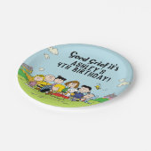 Peanuts | Charlie Brown en Gang Birthday Papieren Bordje (Gekanteld)