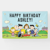 Peanuts | Charlie Brown en Gang Birthday Spandoek (Horizontaal)