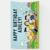 Peanuts | Charlie Brown en Gang Birthday Spandoek (Verticaal)