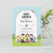 Peanuts | Charlie Brown & Gang - Arch Baby shower Kaart (Staand voorkant)