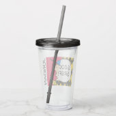 Peanuts | Charlie Brown Goed Verdriet Half & Half Acryl Drinkbeker (Achterkant)