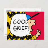 Peanuts | Charlie Brown Goed Verdriet Half & Half Briefkaart (Voorkant / Achterkant)