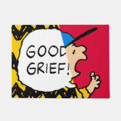 Peanuts | Charlie Brown Goed Verdriet Half & Half Deurmat (Voorkant)