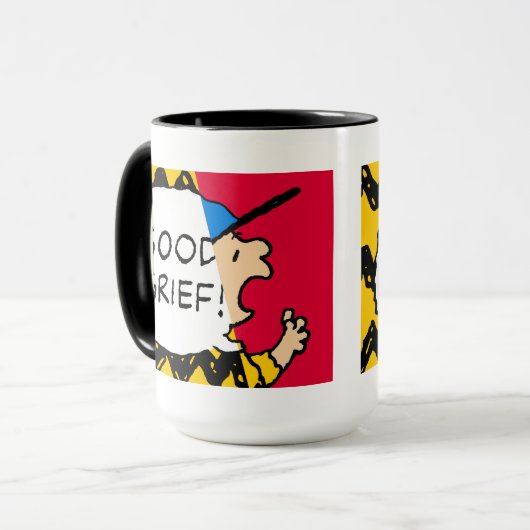 Peanuts | Charlie Brown Goed Verdriet Half & Half Mok (Voorkant links)