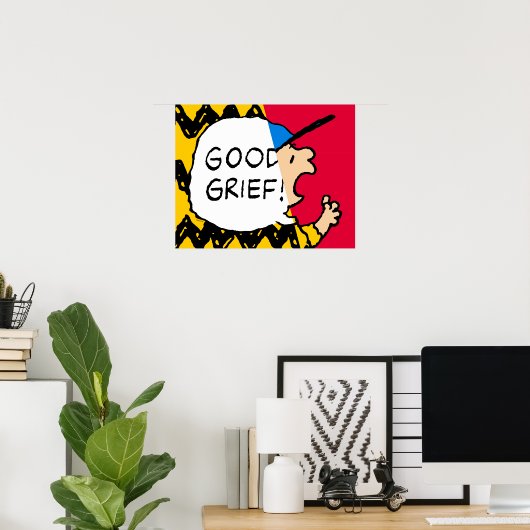 Peanuts | Charlie Brown Goed Verdriet Half & Half Poster (Thuiskantoor)