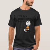 Peanuts Charlie Brown Het is mijn verjaardag T-shirt (Voorkant)
