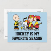 Peanuts | Charlie Brown hockeycoach Briefkaart (Voorkant / Achterkant)