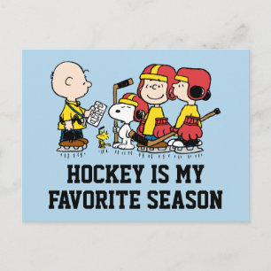 Peanuts   Charlie Brown hockeycoach Briefkaart