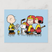 Peanuts | Charlie Brown hockeycoach Briefkaart (Voorkant)
