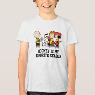 Peanuts   Charlie Brown hockeycoach Tri-Blend Shirt