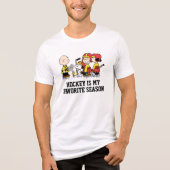 Peanuts | Charlie Brown hockeycoach Tri-Blend Shirt (Voorkant)