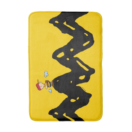 Peanuts | Charlie Brown Honkbal Badmat (Voorkant Verticaal)