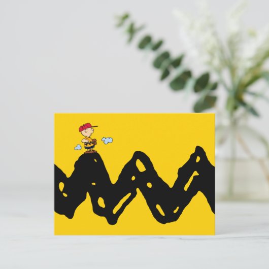 Peanuts | Charlie Brown Honkbal Briefkaart (Staand voorkant)