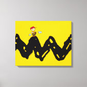 Peanuts | Charlie Brown Honkbal Canvas Afdruk (Voorkant)